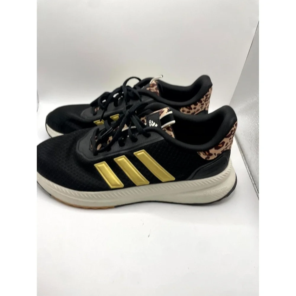Adidas X_PLR Path Womens US 10 Sneaker Black Gold Leopard Mesh Athletic Shoes